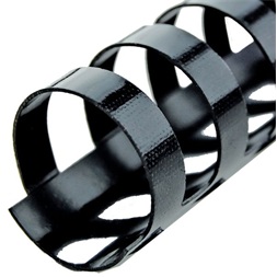 GBC 19mm 100db-os fekete műanyag spirál (Újszerű)