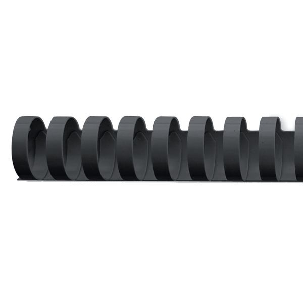 GBC 19mm 100db-os fekete műanyag spirál (Újszerű)