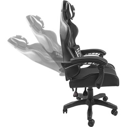 GCN Fury Avenger L Gamer szék - fekete/fehér