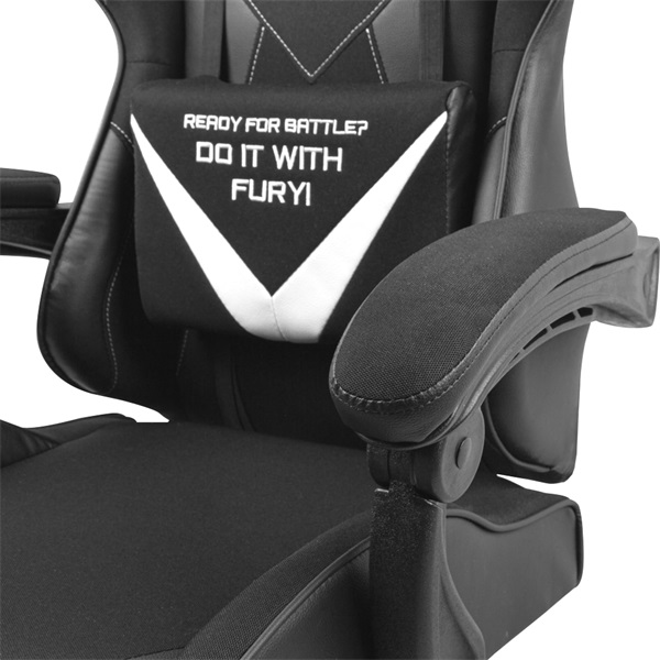 GCN Fury Avenger L Gamer szék - fekete/fehér