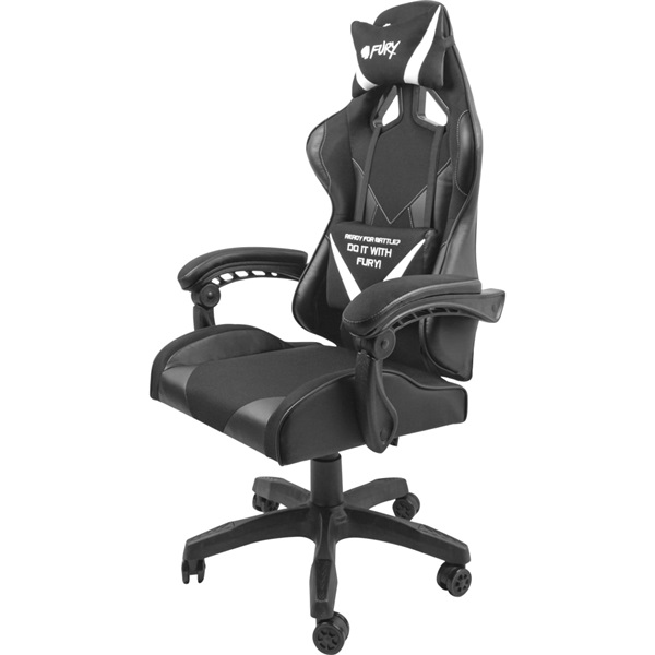 GCN Fury Avenger L Gamer szék - fekete/fehér