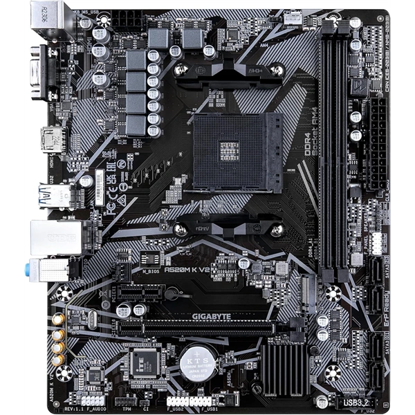 GIGABYTE Alaplap AM4 A520M K V2 AMD A520, mATX