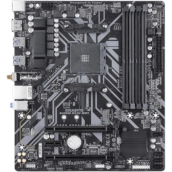 GIGABYTE Alaplap AM4 B450M DS3H WIFI AMD B450, mATX
