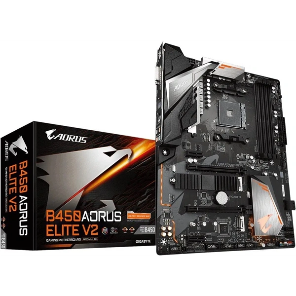GIGABYTE Alaplap AM4 B450 AORUS ELITE V2 AMD B450, ATX