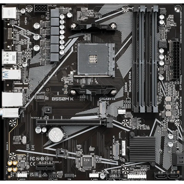 GIGABYTE Alaplap AM4 B550M K AMD B550, mATX