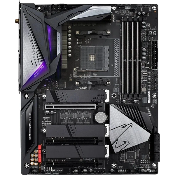 GIGABYTE Alaplap AM4 B550 AORUS MASTER GAMING AMD B550, ATX