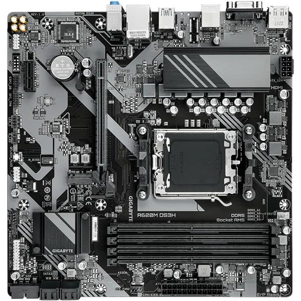 GIGABYTE Alaplap AM5 A620M DS3H AMD A620, mATX