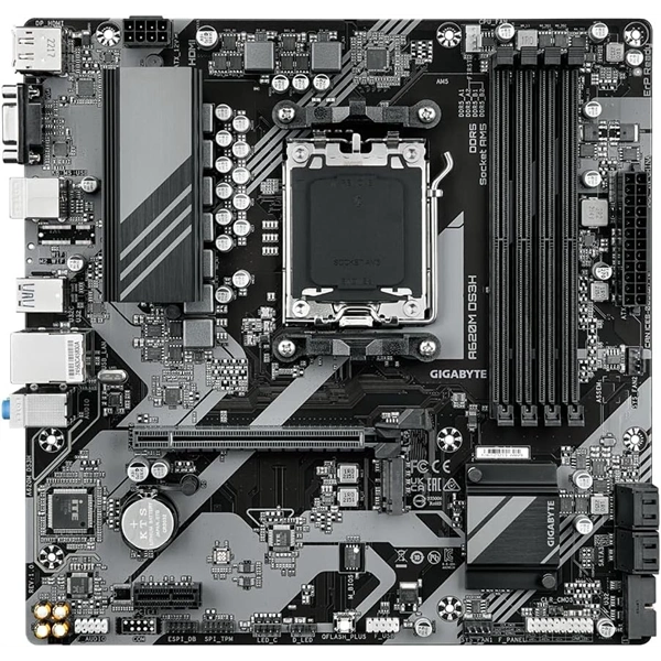GIGABYTE Alaplap AM5 A620M DS3H AMD A620, mATX
