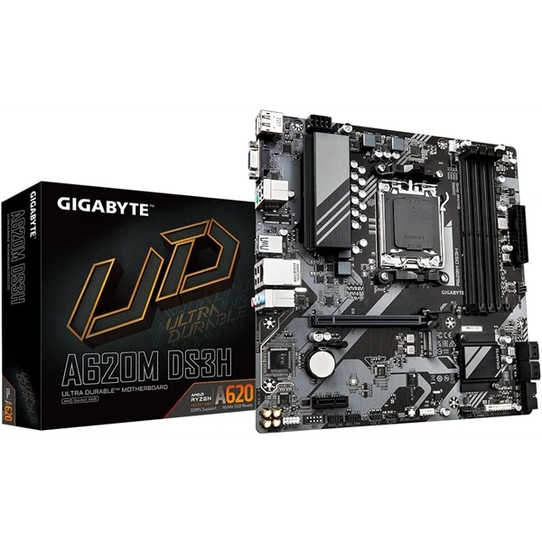 GIGABYTE Alaplap AM5 A620M DS3H AMD A620, mATX