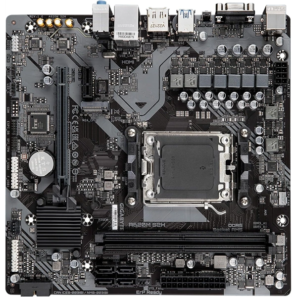 GIGABYTE Alaplap AM5 A620M S2H AMD A620, mATX