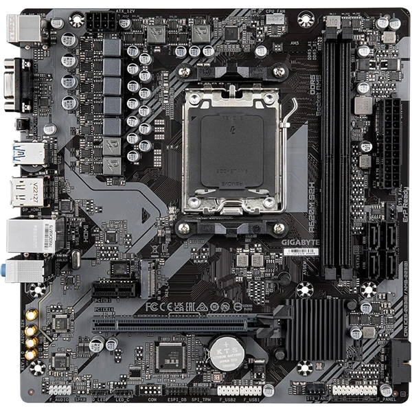 GIGABYTE Alaplap AM5 A620M S2H AMD A620, mATX