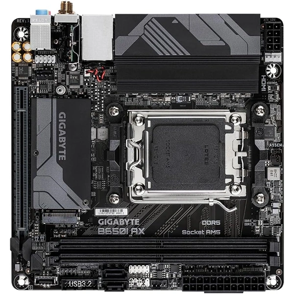 GIGABYTE Alaplap AM5 B650I AX AMD B650, mini-ITX