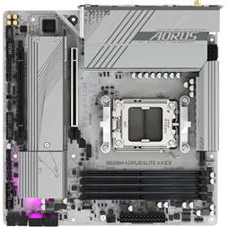 GIGABYTE Alaplap AM5 B650M AORUS ELITE AX ICE AMD B650, mATX