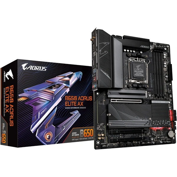 GIGABYTE Alaplap AM5 B650 AORUS ELITE AX AMD B650, ATX