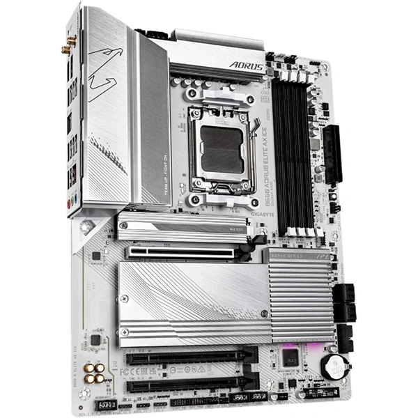 GIGABYTE Alaplap AM5 B650 AORUS ELITE AX ICE AMD B650, ATX