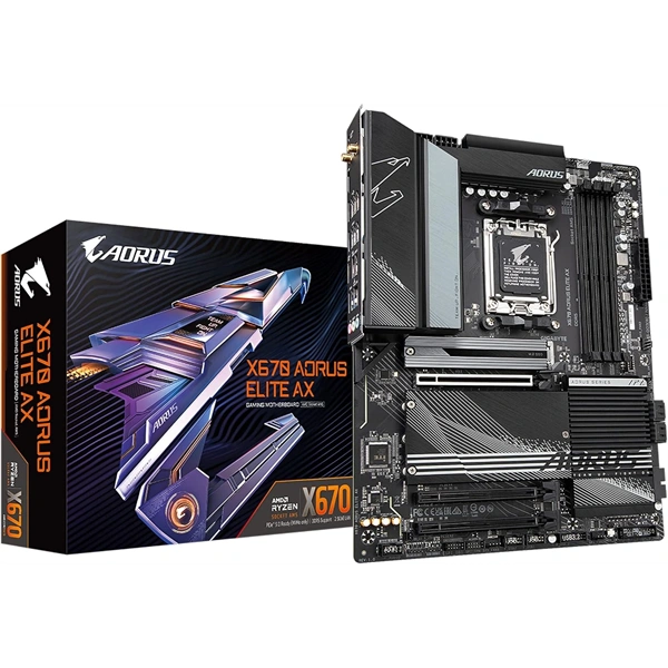 GIGABYTE Alaplap AM5 X670 AORUS ELITE AX AMD X670, ATX