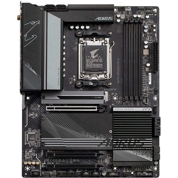 GIGABYTE Alaplap AM5 X670 AORUS ELITE AX AMD X670, ATX