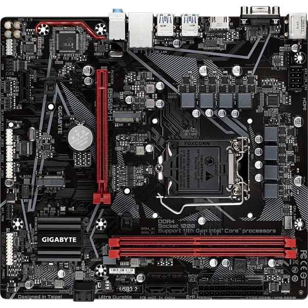 GIGABYTE Alaplap S1200 B560M H INTEL B560, mATX