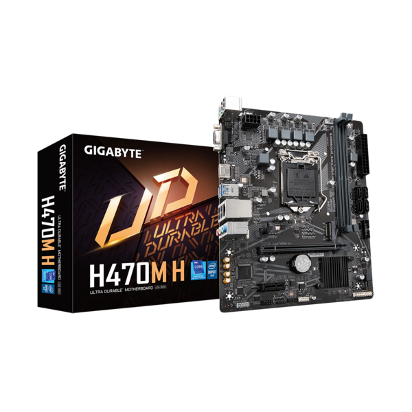 GIGABYTE Alaplap S1200 H470M H INTEL H470, mATX
