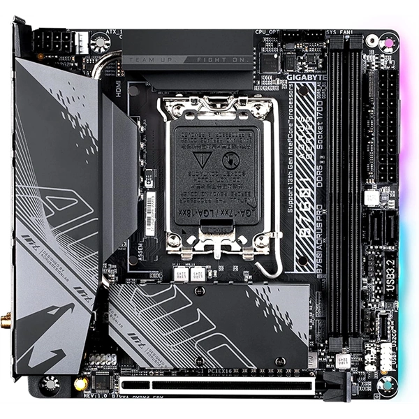 GIGABYTE Alaplap S1700 B760I AORUS PRO INTEL B760, mini-ITX