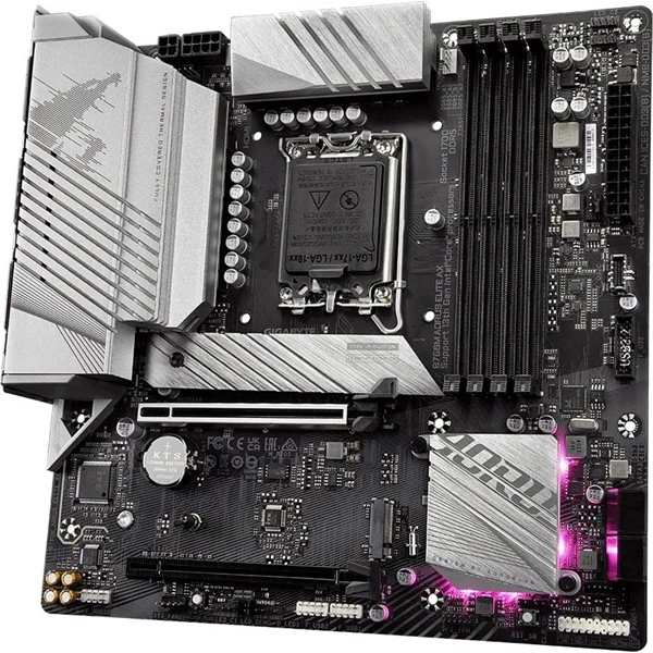 GIGABYTE Alaplap S1700 B760M AORUS ELITE AX INTEL B760, mATX