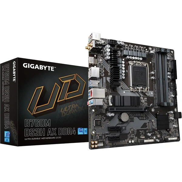 GIGABYTE Alaplap S1700 B760M DS3H AX INTEL B760, mATX