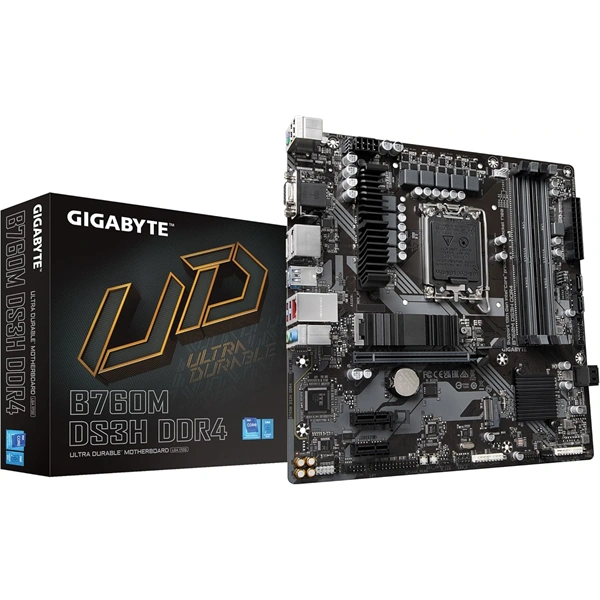 GIGABYTE Alaplap S1700 B760M DS3H INTEL B760, mATX