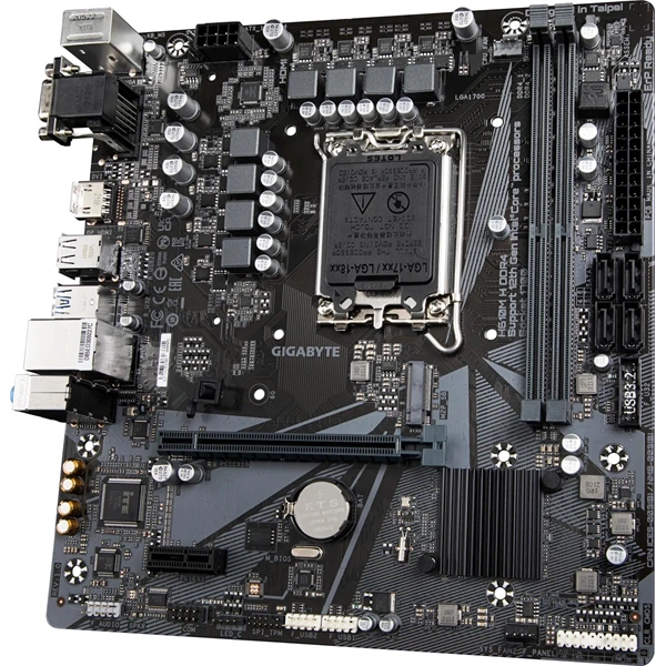 GIGABYTE Alaplap S1700 H610M H DDR4 INTEL H610, mATX