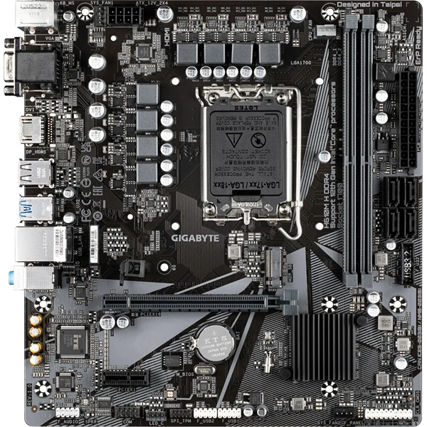 GIGABYTE Alaplap S1700 H610M H INTEL H610, mATX