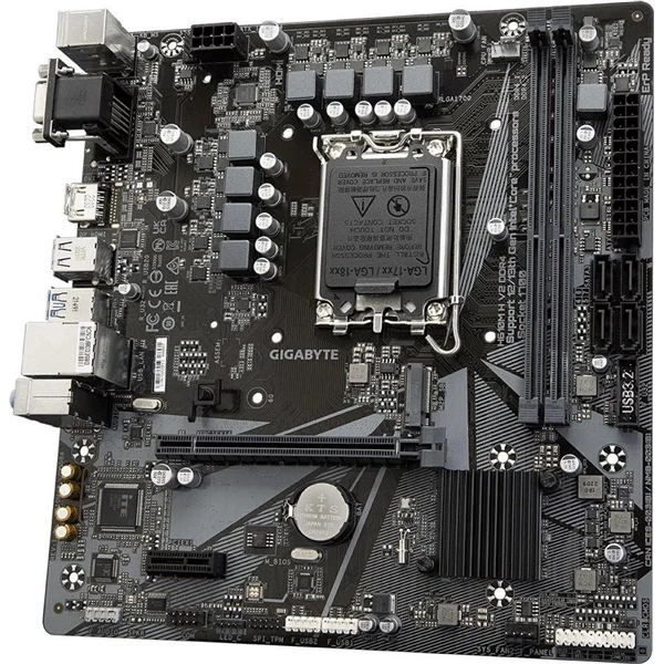GIGABYTE Alaplap S1700 H610M H V2 DDR4 INTEL H610, mATX