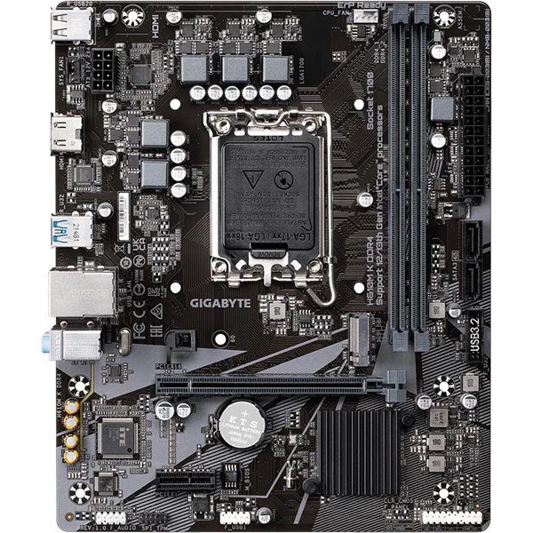 GIGABYTE Alaplap S1700 H610M K DDR4 INTEL H610, mATX