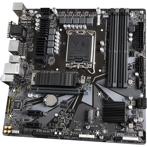 GIGABYTE Alaplap S1700 Z690M DS3H DDR4 INTEL Z690, ATX