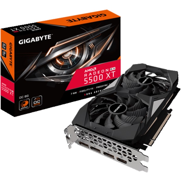 GIGABYTE GV-R55XTOC-8GD AMD 8GB GDDR6 128bit PCIe videokártya