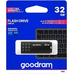 GOODRAM Pendrive 32GB, UME3 USB 3.1, Fekete