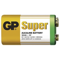 GP Super alkáli 9V (6LF22, 6LR61) 1db/bliszter