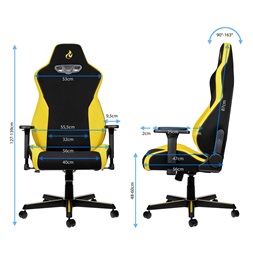Gamer szék Nitro Concepts S300 Astral Yellow - Fekete/Sárga