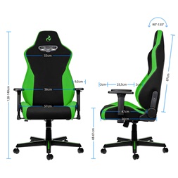 Gamer szék Nitro Concepts S300 Atomic Green - Fekete/Zöld