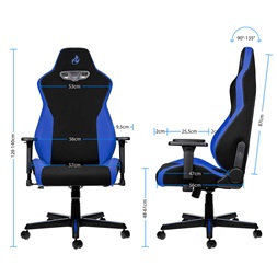 Gamer szék Nitro Concepts S300 Galactic Blue - Fekete/Kék