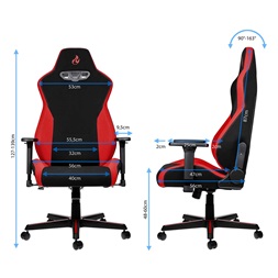 Gamer szék Nitro Concepts S300 Inferno Red - Fekete/Piros