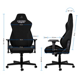 Gamer szék Nitro Concepts S300 Stealth Black - Fekete