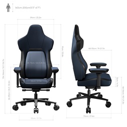 Gamer szék ThunderX3 CORE-Modern, fekete-kék