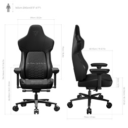 Gamer szék ThunderX3 CORE-Racer, fekete