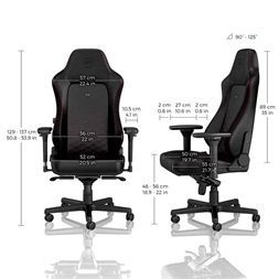 Gamer szék noblechairs HERO PU Bőr Fekete/Piros