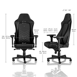 Gamer szék noblechairs HERO PU Bőr Fekete/Platinafehér