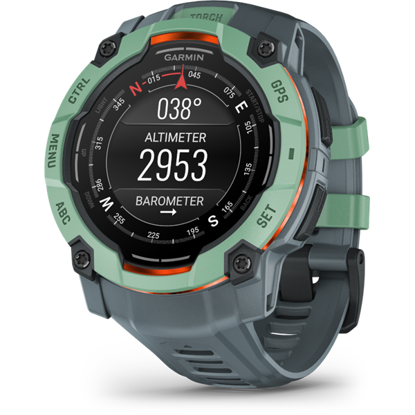 Garmin Instinct 3 50mm AMOLED fekete sötétszürke szíjjal okosóra