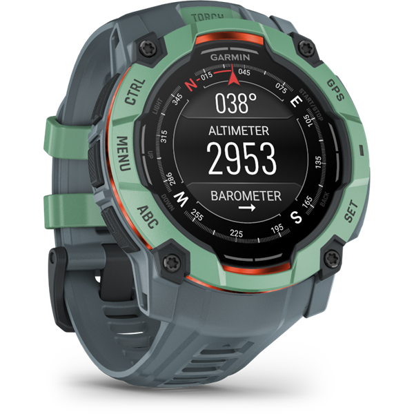 Garmin Instinct 3 50mm AMOLED fekete sötétszürke szíjjal okosóra