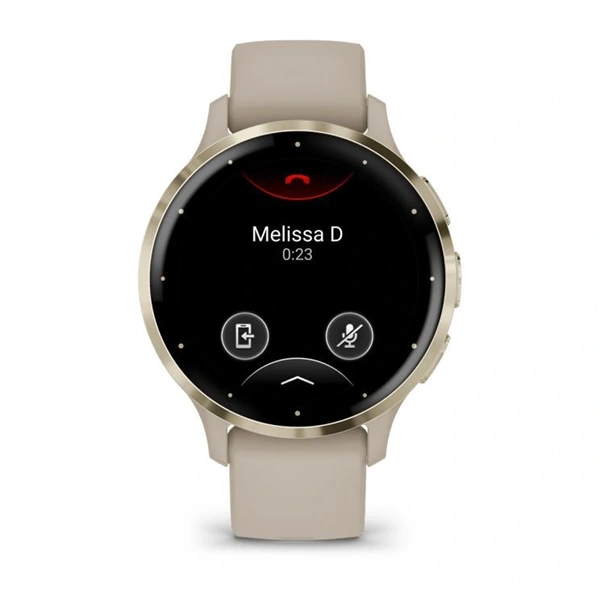 Garmin Venu 3S francia szürke-krémarany, szilikon szíjjal okosóra (Újracsomagolt)