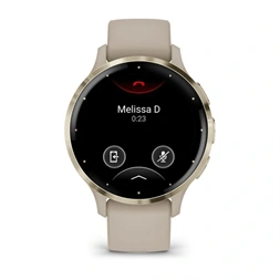Garmin Venu 3S francia szürke-krémarany, szilikon szíjjal okosóra (Újracsomagolt)