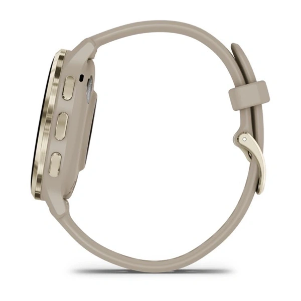 Garmin Venu 3S francia szürke-krémarany, szilikon szíjjal okosóra (Újracsomagolt)