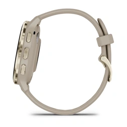 Garmin Venu 3S francia szürke-krémarany, szilikon szíjjal okosóra (Újracsomagolt)